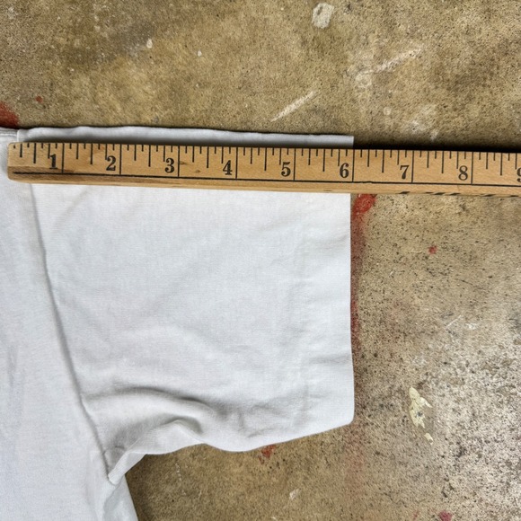 Vintage 90s Duck Head Upper Deck Baseball Tee Mens S White Single Stitch T-shirt - Picture 8 of 9